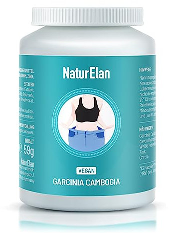 Stoffwechsel-Kapsel Unterstützung 4-in-1 - Hochdosiert mit Garcinia Cambogia-Extrakt, weiße Kidneybohnen Extrakt, Zink&Chrom, 120 vegan Kapseln