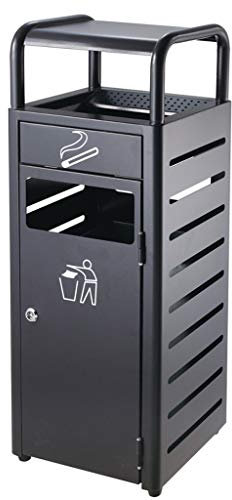 Bidone per Il Riciclaggio da Esterno Pattumiera in Acciaio Inossidabile con cassetto e barile Interno Bidone della Spazzatura Contenitore per smistamento Organizzatore Pattumiera per stoccaggio giar