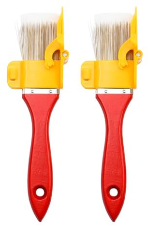 Tiardey Pincel de Pintura para Bordes (2 Unidades, Multifuncional, Herramienta de Mano para Pared de Oficina y habitación)