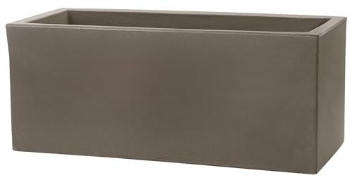 Vaso 80x30x30cm in Resina Schio Cassa Essential 80 Cappuccino