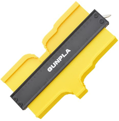 Gunpla 25cm/10 Conectable Medidor de Contornos Duplicador de Contornos Para Suelo Laminado Herramienta de Medición de Perfil Irregular Copiador de Formas Bloqueable