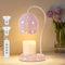 GyroVu Candle Warmer Lamp, Dimmable Candle Wax Melter Lamp Candle Warmer for Home Decor, Pink Candle Light with 2H/4H/8H Timer, Idea Gift for Girls Mom(2 Bulbs Included)
