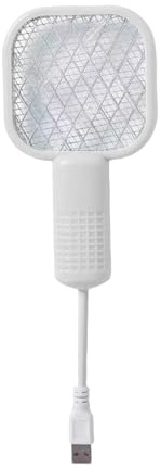 Elektrischer Fliegenklatsche - Leistungsstarkes Insektenbekämpfungsgerät Mückenvernichter Lampe Kabelloses Zapper Werkzeug | Sicherheitsgitterlampe Mit Schutznetz Nutzung Innenräume Außenbere