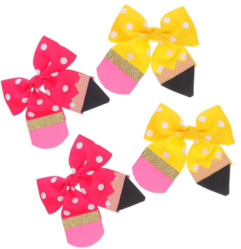 ifundom 2pares Sombreros Lazos Cabello Clips de Lazo de Grogrén Pasadores para Niñas Accesorios Cabello Antideslizantes para Fiestas Infantiles