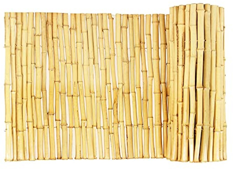 Forever Bamboo Natural Rolled Bamboo Fence 1in D x 3ft H x 8ft L