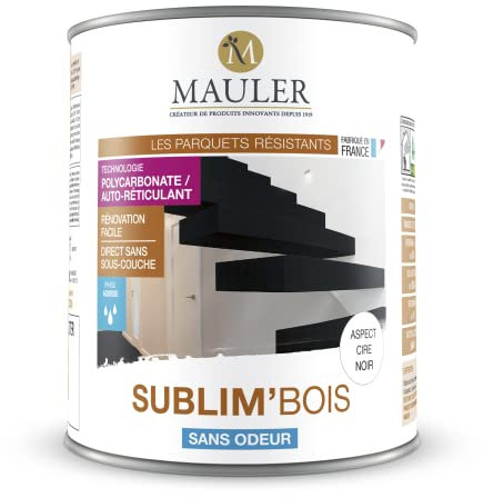 Mauler - Sublim'Bois - 1L - Aspect Cire Blanc - Relooker les vieux escaliers et les parquets usés sans décaper