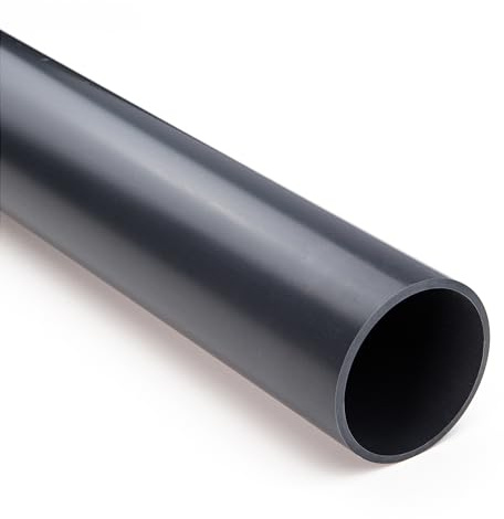 Baumaxxe Tubo PVC rigido 50 mm x 1 m PN10 - bm037