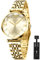 CIVO Orologio Donna Acciaio Inossidabile Impermeabile Minimalista Orologi da Polso Donna Oro Analogico Affari Sportivo
