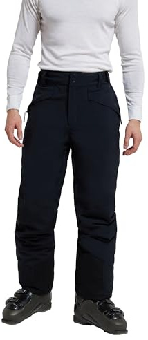 Mountain Warehouse Orbit Stretch Mens Ski Pants - Waterproof Winter Salopettes, Recco Reflectors - Perfect for Winter Holidays, Skiing & Snowboarding Carbon M