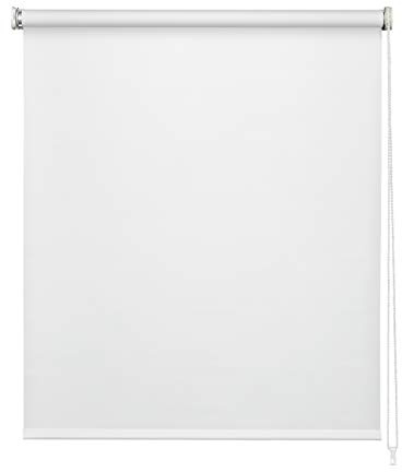 Easydeco - Estor Enrollable Blackout Opaco (Blanco, 90_x_190_cm)