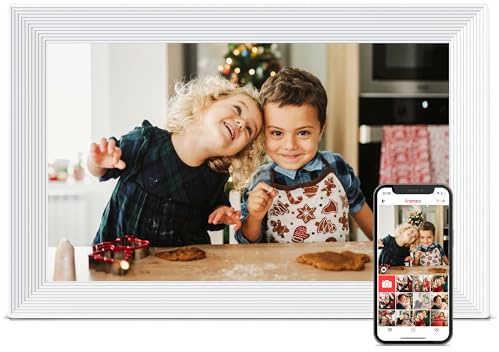 Frameo 10.1 Inch Digital Picture Frame, Smart WiFi Electronic Photo Frame
