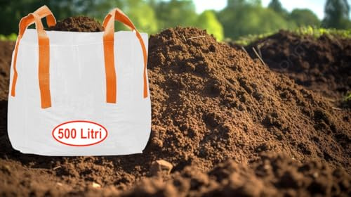 COMPOST Terriccio ORTICOLE HUMUS, CERTIFICATO ai sensi del D.Lgs 75/2010 PIANTINE FIORI SEMI ORTICOLE VERDURE INSALATA LIMONI (1000 Litri)