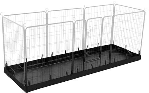 PJYuCien Rectangle Dog Playpen Pad - 32x96 Size, Fits 8 Panels, 600D Oxford Cloth, Waterproof (Bottom Pad Only)