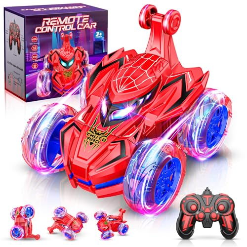 Braxel Voiture Télécommandée, Spider Jouet Enfant 3 4 5 6 7 8 9 Ans Garçon Jouet Garcon 3-9 Ans Jeux Enfant 3-10 Ans Cadeau Fille Voiture RC Car Exterieur Cadeaux Noel