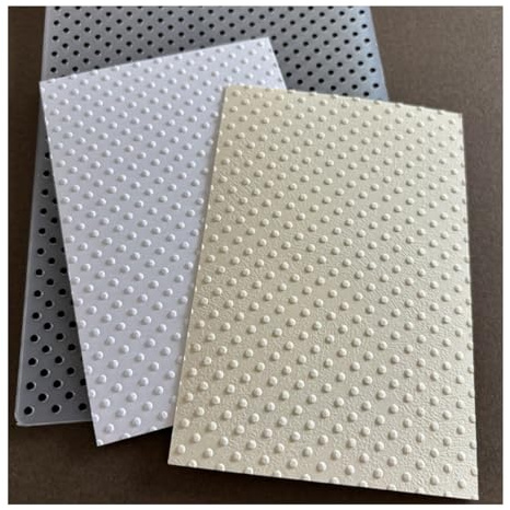 Qoiseys Pois de gaufrage 2D en plastique pour la fabrication de cartes, gabarit de gaufrage, cartes en papier pour bricolage, scrapbooking, album photo, cartes, loisirs créatifs (04)