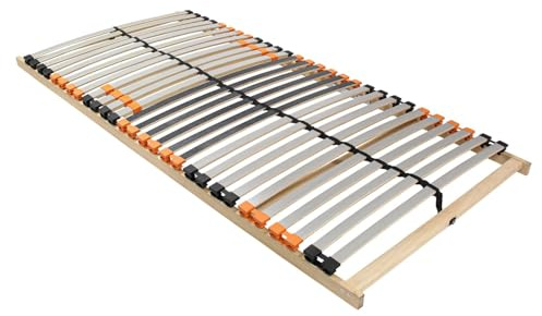 Mister Sandman Sommier à Lattes 80 x 200 cm avec réglage de la fermeté – 7 Zones de Soutien – 28 Lattes en Bois de Bouleau – Cadre Robuste et Durable – Qualité Allemande certifiée LGA