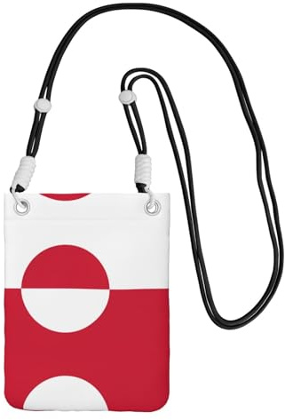 BOXILTD Peterborough flagga telefonväska crossbody – mobiltelefon crossbody-väska med justerbar rem för daglig användning och pendling