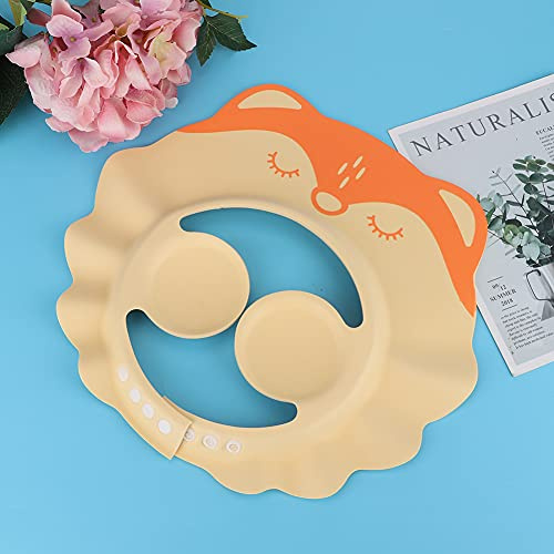 ACOGEDO Cuffia per Shampoo per Bambini Protezione per Doccia Regolabile da Bagno Accessori per Cappelli da Bambino Alle Orecchie Due Fessure Innaffiano il Colore Brillante Dalla Testa Al Peso Con