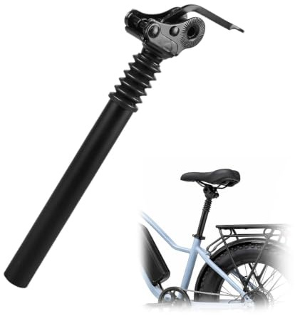 tintoke Tige de Selle vélo,Tige de Selle Pliante de 27 mm,Tige de Selle en Alliage, Tige de Selle d'amortisseur de vélo, Tige de Selle Suspendue,Convient aux vélos électriques et aux vélos pliants