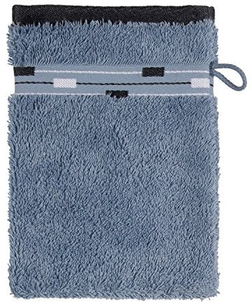 frottana Magic Waschhandschuh 15 x 20 cm aus 100% Baumwolle, bluestone