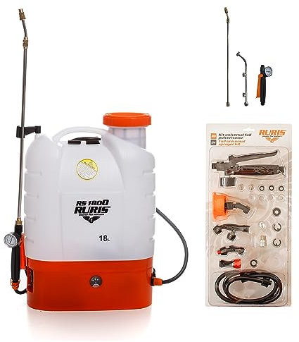 Ruris RS1800, Pulvérisateur Electrique sur Batterie 18 litres Lance Télescopique