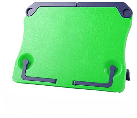 Alnicov Notenständer, faltbarer und verstellbarer Buchhalter, zum Lesen von Notentabellen-Kochbüchern (Grün)