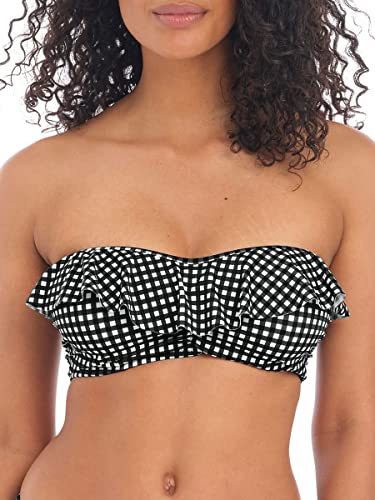 Freya Women's Check in Underwire Bandeau Bikini Top
