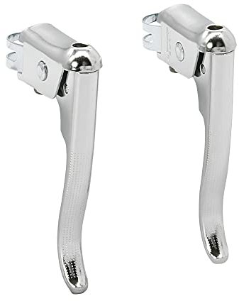 P4B | Rennrad Bremshebel Set | Hauptbremshebel aus Stahl | In Silber