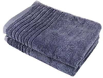 Immaculate Textiles Bamboo Bathroom Hand Towels - Pack of 2-74x34cm - 700GSM - 100% Bamboo : Hotel/Spa Quality : Extra Soft, Highly Absorbent & Quick Drying (Grey)