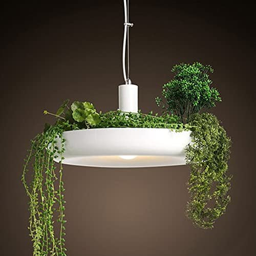 ILmira Pots de Fleurs Modernes Suspension Plante Pot de Fleur Lustre plafonnier créatif Fer Salle à Manger Pastorale Bureau luminaire librairie Lampe Suspendue décoration E27 Auspicious Clouds