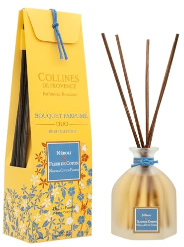 Collines de Provence Parfum d'ambiance Aromabouquet Duos Parfumes Néroli & Fleur de Coton