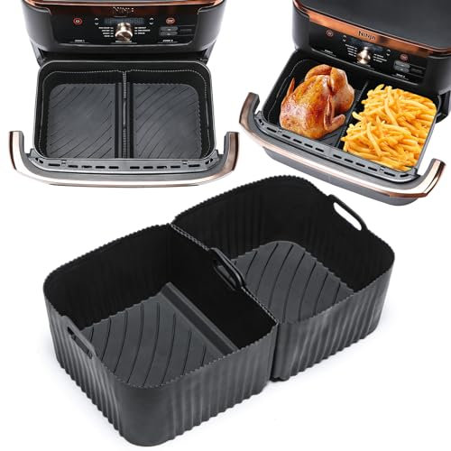Accessoires Air Fryer pour Ninja AF500EU, Moule en Silicone Air Fryer pour Ninja Foodi Flex 10,4 L, Set de 14 Pièces avec Grille Air Fryer, Spray Bottle, Moule à Muffins, Moule à Pain, et Plus.