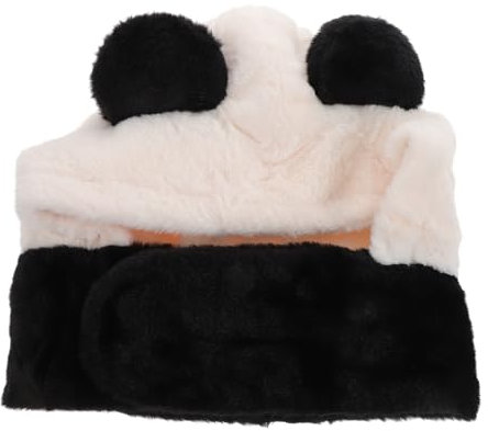 VALICLUD Panda-mütze Mit Ohren Für Winter Weicher Plüsch-tierhut Für Damen Und Mädchen Partykostüm Halloween-requisite Warm Und Schützend