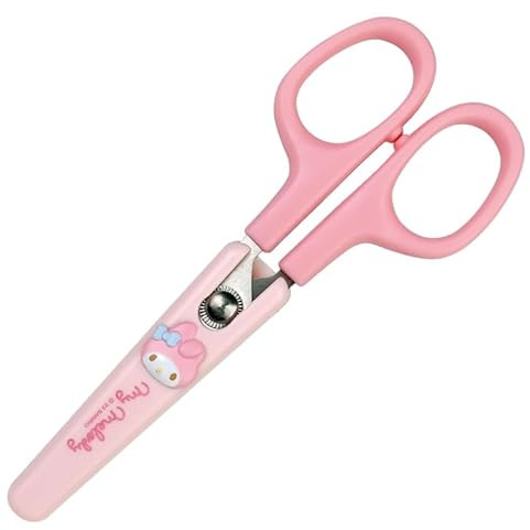 Cute Kitty Friends Stationery Scissors with Safety Cap (Light Pink) 마이멜로디