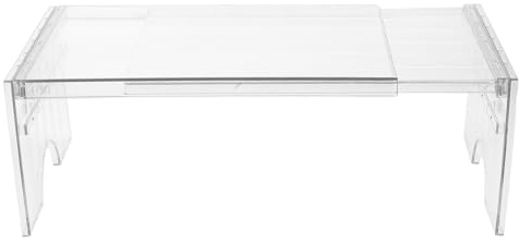 Mipcase Organizer Frigorifero Regolabile Trasparente Divisorio Estensibile E Impilabile per Ripiani Frigo E Congelatore Supporto Robusto per Cucina Ripiano Espandibile per Dispensa E Credenza