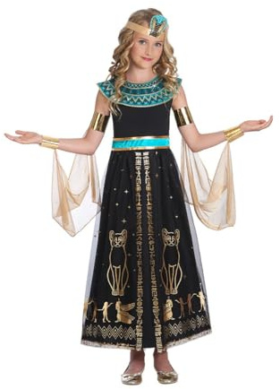 amscan Childs Girls egyptisk bländande Cleopatra bok dag vecka maskeraddräkt