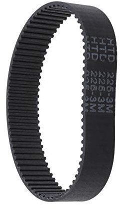 Cinghie dentate in gomma HTD 225-3M-17, 75 denti, cinghia ad anello chiuso compatibile con Bosch GBS75A-GBS75AE-GBS75AE Silvercrest Parkside PEBS 900