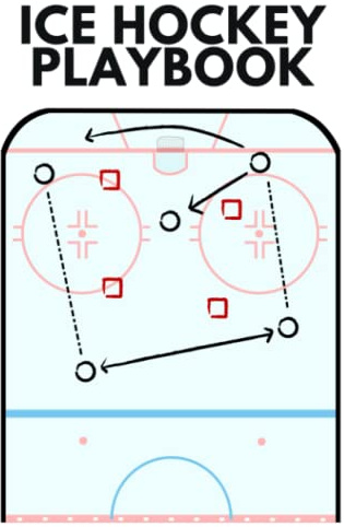 Ice Hockey Playbook: The Must-have Accessory For Ice Hockey Coaches - Blank Notebook With Ice Diagrams For Drawing Up Plays, Creating Drills, And Scouting