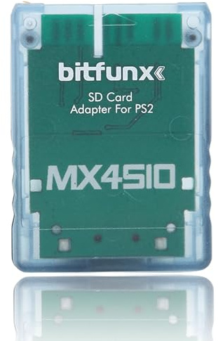 MX4SIO TF-kortadapter, MX4SIO SIO2SD SD-kortläsare Adapter Minneskortsadapter Handgjord Stabil Ersättningsminneskortläsare för FAT Console(Blå)