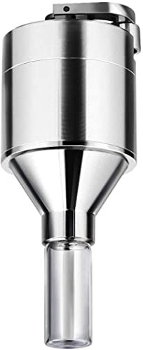 iSnuff Pulvermühle Gewürzmühle Handmühle Trichter mit Glasfläschchen | Grinder Ultrafeines Mahlen Metall Zerkleinerer