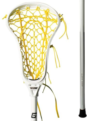 Gait Air 2 Complete Women's Lacrosse Stick with Flex Mesh (White/Yellow)