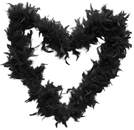 Fulenyi Boas À Plumes Plumes De 2 Mètres/6,6 Pieds pour Robe Déguisement Boas Coloré Costume Fantaisie pour Filles Fournitures De Fête d'halloween Décoration De Danse