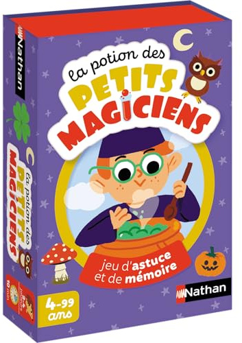 Nathan - La Potion des Petits magiciens - Jeu de Carte - Jeu d'association et de mémoire - A partir de 4 Ans, Violet