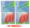 PRO FILSTAR 20 Stück Leuchtende Oktopus Tintenfisch 5 cm - Rot/Leuchtender Glitzer Kunstköder - Gummiköder für Sabiki Rig - Hering & Makrele Köder - Fishing Lures - Salzwasser Angelköder - Fisch Köder