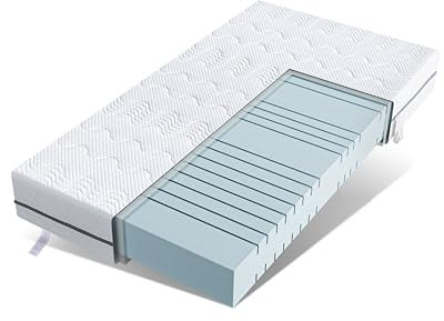 EGO HOME Matratze 100x200 cm 14cm H2-7-Zonen Kaltschaummatratze mit Memory Foam, Orthopädisch & Atmungsaktiv, Öko-TEX Zertifiziert, Punktelastisch, Rückenschonend