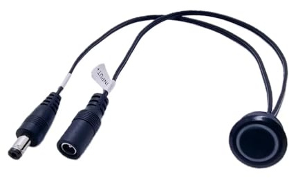 Clearhill Touch-dimmerströmbrytare 12V–24V DC 5A, LED-ljusregulator för monteringshål 17 mm, kontinuerlig på/av-touchdimmer för LED-remsor, 1 st, svart