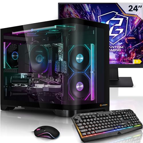 Aurum Méga Pack Newcomer PC Gamer Fixe Complet Ryzen 7 5700G • Ecran LED 24 • Radeon Vega 8 intégrée • 32Go DDR4 • 1TB M.2 SSD • Windows 11 • Claviers de Jeu et Souris
