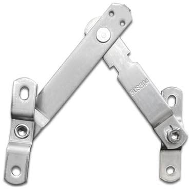 Tope de ventana de acero inoxidable mejorado, bloqueo de ventana, instalación sin esfuerzo, mejora la seguridad de la ventana a mayor distancia de apertura