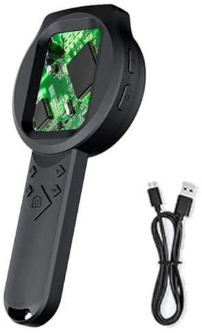 Cvoepobey Lente di Ingrandimento Digitale Elettronica 2MP 1000X con Schermo IPS da 2,8 Pollici, Portatile per Riparazioni