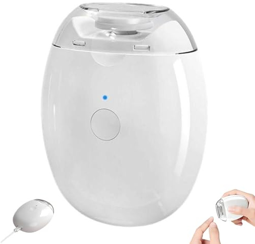 Universal Automatic Fingernail Grinder for Adults, Smart Fingernail Grinder Pro, 3-Speed Easy Nail Trimmer with LED Light Built-in Nail Debris Storage, Quiet Safe, USB Rechargeable (1PCS)